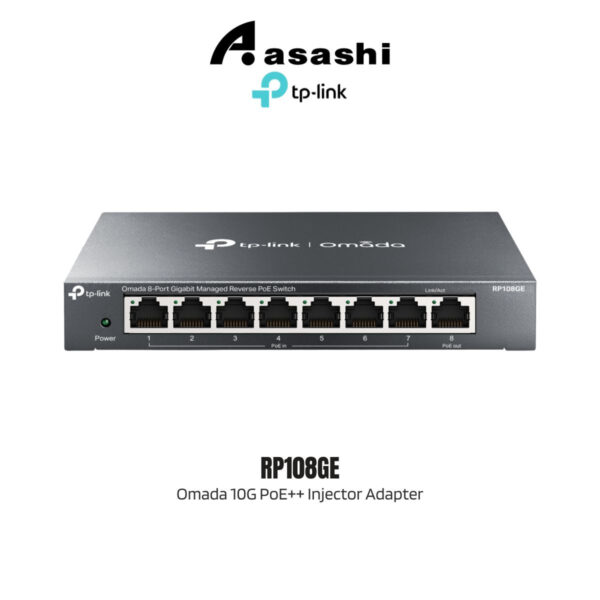 TP-Link RP108GE Omada 10G PoE++ Injector Adapter