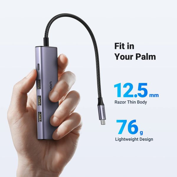 UGREEN CM511 USB-C 3.1 TO HDMI 4K@30HZ+3*USB-A+PD100W
