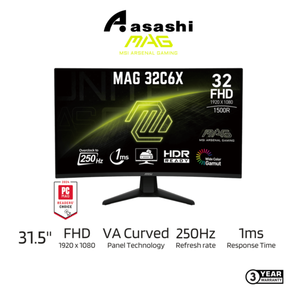 MSI MAG 32C6X Gaming Monitor