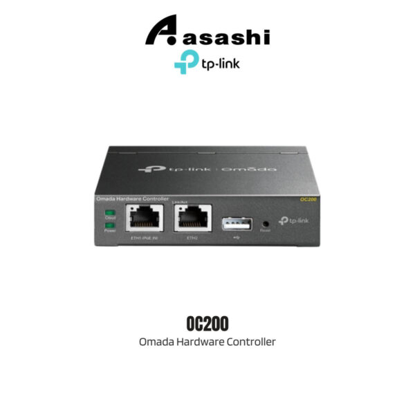 TP-Link OC200 Omada Hardware Controller (2? 10/100 Mbps Ethernet Ports, 1? USB 2.0 Port, 1? Micro USB Port)