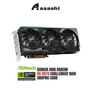 f0595abe0e1b9a57e80f34c9fb4eea84.jpeg ASROCK AMD Radeon RX 9070 CHALLENGER 16GB GDDR6 GRAPHIC CARD ( RX9070 CL 16G )