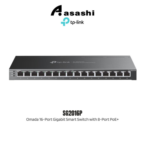 TP-Link SG2016P Omada  16-Port Gigabit Smart Switch with 8-Port PoE+