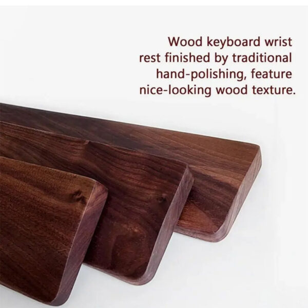 Glink MP36/ MP37 61-Key / MP38 87-Key / MP39 104-Key Wooden Mouse Wrist Rest Ergonomic Gaming Wrist / Hand Pad Support - Walnut Wooden