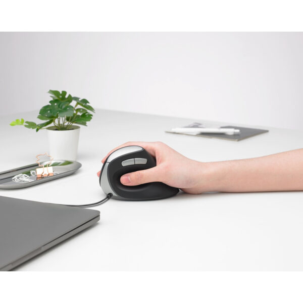 Rapoo EV200 wired / EV250 wireless Ergonomic Office Vertical 1600 DPI Optical Mouse - 3 Years Warranty