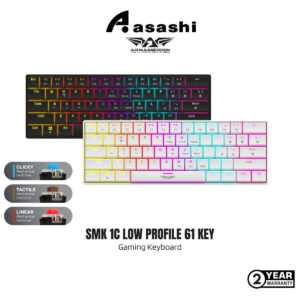 1a926000947c0581c4edd94d64161ac1.jpeg Armaggeddon SMK 1C Low Profile 61 Key Clicky / Linear / Tactile Gaming Keyboard