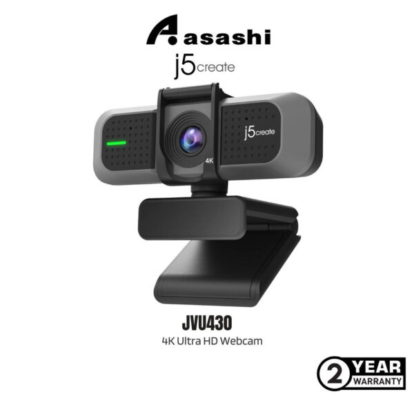 J5Create JVU430 USB 4K Ultra HD Webcam - J5Create JVU430 4K Webcam - J5Create 4K Webcam