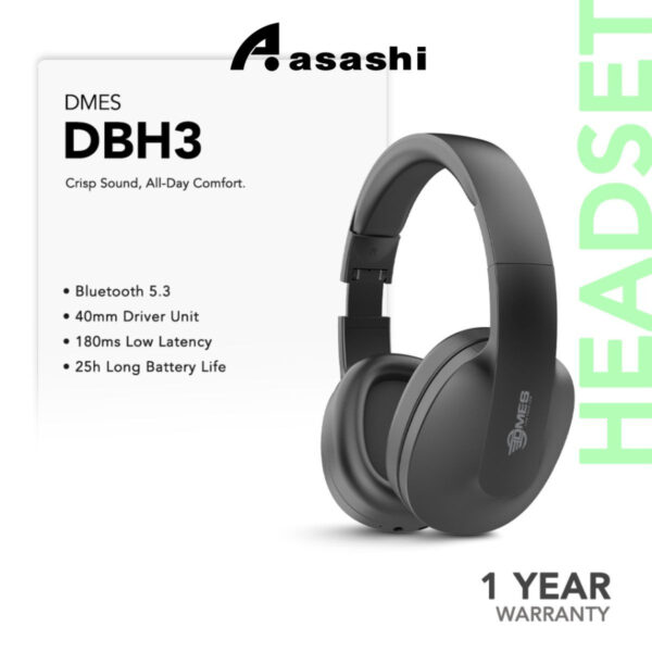 DMES DBH3 Super Bass Wireless Bluetooth Headset