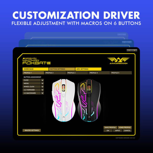 22375ef4a46c08dbd790a1282907a71b.jpeg Armaggeddon Mikoyan Foxbat NEOGLYPH Wireless (2.4G) Gaming Mouse