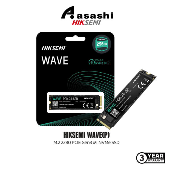 2a7a0e06f73bf455d079b12140fd7ed2.jpeg Hiksemi Wave (P) 256GB/512GB/1024GB M.2 2280 PCIE Gen3 x4 NVMe SSD