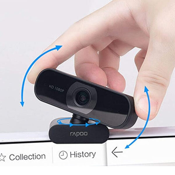 Rapoo C260 Full HD Webcam HD1080 With Microphone CMOS 2 Megapixels Rotate Freely USB Interface
