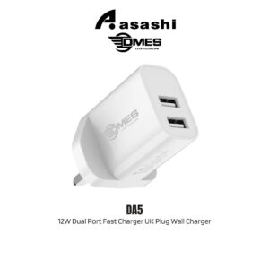 4076b86f7ae20c94adc6877b1ca358ee.jpeg DMES DA5 12W Dual Port Fast Charger UK Plug Wall Charger