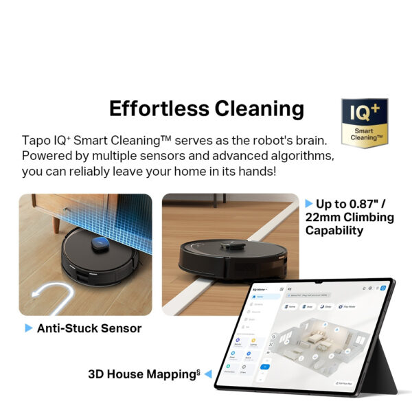 TP-Link Tapo RV30 Max Plus Robot Vacuum Cleaner & Auto-Empty Dock