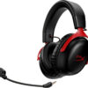 HP HyperX Cloud III S Wireless Gaming Headset Black/Red (53mm,USB A&C Wireless Adapter,Bluetooth,120Hours-A59Z0AA)