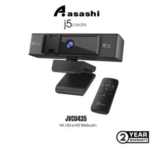 618c985b62bf6ccaf62b344ea8579c65.jpeg J5Create JVCU435 USB 4K Ultra HD Webcam with 360° Rotation Video Conferencing, Recording, Online Streaming JVCU435