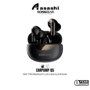 6ace34dea3f4004021d87203a065f8bc.jpeg SonicGear Earpump Q5 ANC TWS Bluetooth Low Latency Earphone IPX4 Splash Proof Call ENC4.5hr playtime