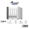 Qnap TS-433-4G 4-Bay NAS storage (ARM 4-core Cortex-A55 2.0GHz processor,4GB RAM,3.5" SATA HDD,1XUSB3.2,2XUSB2.0,1x2.5GbE,1XGbE)