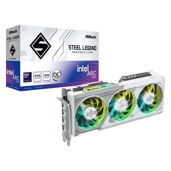 7253140179ef386b2145e08d7ba7da72.jpeg ASRock Intel Arc B580 Steel Legend 12GB OC 12GB GDDR6