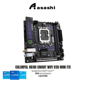 8df82416fbe1686b7f5969ae7d3d85af.jpeg Colorful H610I SMART WIFI V20 Mini ITX Intel Gaming Motherboard | Intel LGA1700 Socket