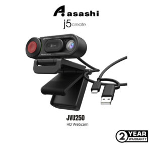 9ea4730e213e6d5351c5a10f82a95802.jpeg J5Create JVU250 USB HD Webcam with Auto & Manual Focus Switch, with Auto focus Web Camera with Magnetic privacy cover