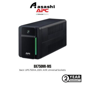 APC BX750MI-MS Back-UPS 750VA, 230V, AVR, Universal Sockets