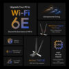 TP-Link Archer TXE72E AXE5400 Tri-Band Wi-Fi 6E Bluetooth PCI Express Adapter
