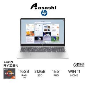 HP Laptop 15-fc0423AU /15-fc0424AU Notebook (AMD Ryzen 5-7430U/16G DDR4 (8*2)/512GB SSD/Office Home 2024/Win11 Home)