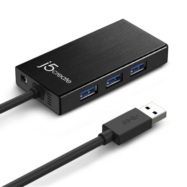 J5Create JUH470 Gigabit Ethernet & 3port USB3.0 Hub Multi Converter