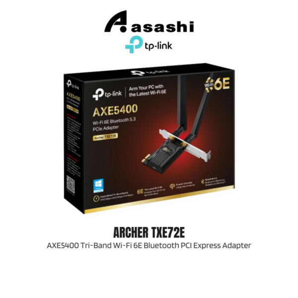 TP-Link Archer TXE72E AXE5400 Tri-Band Wi-Fi 6E Bluetooth PCI Express Adapter