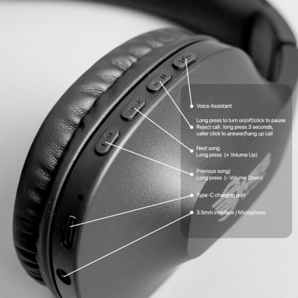 DMES DBH3 Super Bass Wireless Bluetooth Headset
