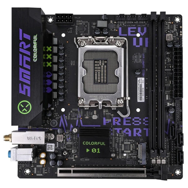 deff821e86709ad7d5371650a04dd9ba.jpeg Colorful H610I SMART WIFI V20 Mini ITX Intel Gaming Motherboard | Intel LGA1700 Socket