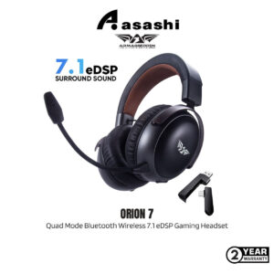 Armaggeddon Orion 7 Quad Mode Bluetooth Wireless 7.1 eDSP Gaming Headset with Detachable Mic