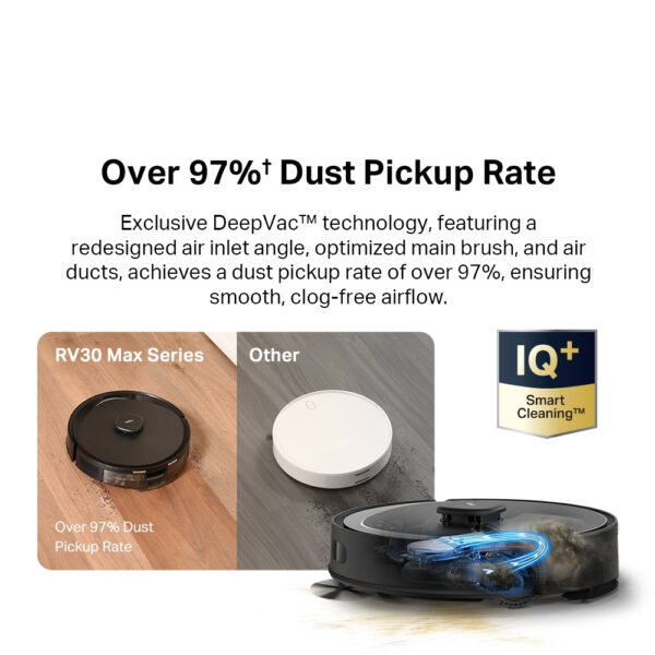 TP-Link Tapo RV30 Max Plus Robot Vacuum Cleaner & Auto-Empty Dock