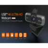 J5Create JVU430 USB 4K Ultra HD Webcam - J5Create JVU430 4K Webcam - J5Create 4K Webcam