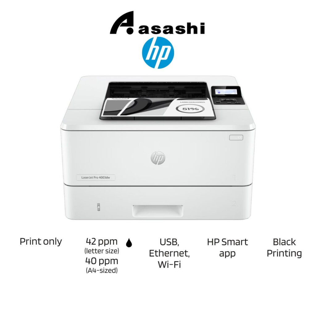HP Laserjet Pro 4003DW Printer 2Z610A - A-sashi Technology