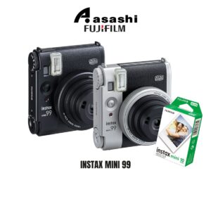 fujifilm Instax MINI 99 Fujifilm Instax Mini 99 Instant Camera + mini film 10s Soft Bundle - Black / Silver