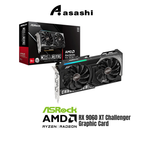 ASRock AMD Radeon RX 9060 XT Challenger 8GB | 16GB Graphic Card