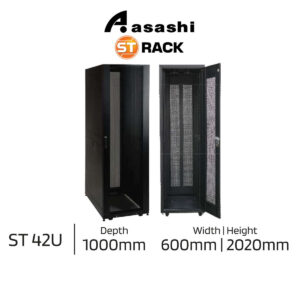 ST 42U Standard (19") Floor Standing Rack 42U 10xPower Outlet 2020mm(H )x 600mm(W) x 1000mm(D) Depth FS42610