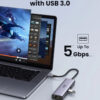 UGREEN REVODOK 7-IN-1 USB-C HUB 4K60HZ 10GBPS PD100W (UG-CM498-45379)