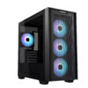 Asus A21 PLUS Mesh Front TG PC Case M-ATX Casing (4 x ARGB FAN) - Black/White