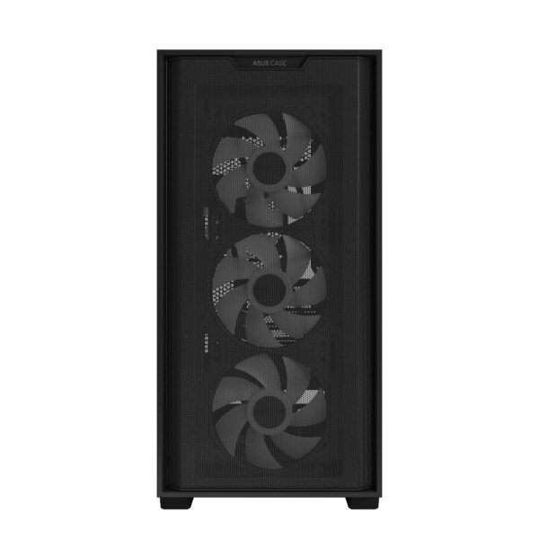 Asus A21 PLUS Mesh Front TG PC Case M-ATX Casing (4 x ARGB FAN) - Black/White