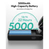 Aecooly Halo02 (3600mAh/5000mAh) Portable Handheld Fan Halo 02 | 5 Speeds USB Rechargeable Pocket Travel Turbo Fan