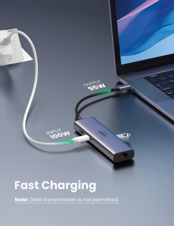 UGREEN REVODOK 7-IN-1 USB-C HUB 4K60HZ 10GBPS PD100W (UG-CM498-45379)