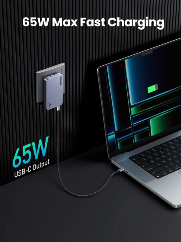 UGREEN NEXODE PRO 65W 2C1A WORLDWIDE Travel GAN Ultra-Slim Fast Charger