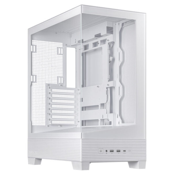 Asus A31 Tempered Glass Mid Tower ATX Casing - Black / White