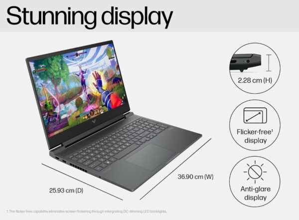 HP Victus Gaming Laptop 16-r1286TX - BT1W6PA - (Intel Core i5-14450HX /16GBD5 /512GB SSD /Nvidia RTX3050 6G /16.1" FHD /Win 11 Home)