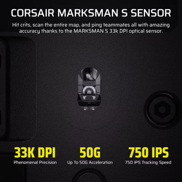 Corsair SCIMITAR ELITE WIRELESS SE MMO Gaming Mouse (Black / White)