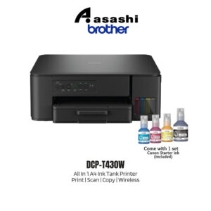 Brother DCP-T430W AIO Ink Tank Printer - (Print,Scan,Copy,DualBand Wireless,Airprint,Borderless Printing up to A4)