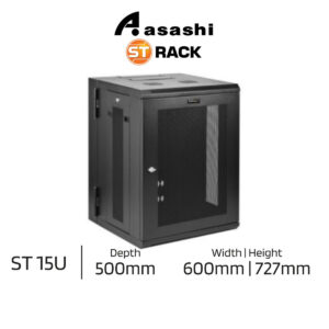 f89695c0a395d0f8ba9203074a9491c6.jpeg ST 15U 5xPower Outlet 727mm(H) x 600mm(W) x 500mm(D) Rack WM1565