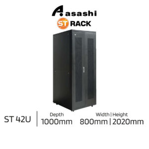 ST 42U 19'' 10x Power Outlet Rack 2020mm(H) x 800mm(W) x 1000mm(D) TFS42810 Twin Swing Door