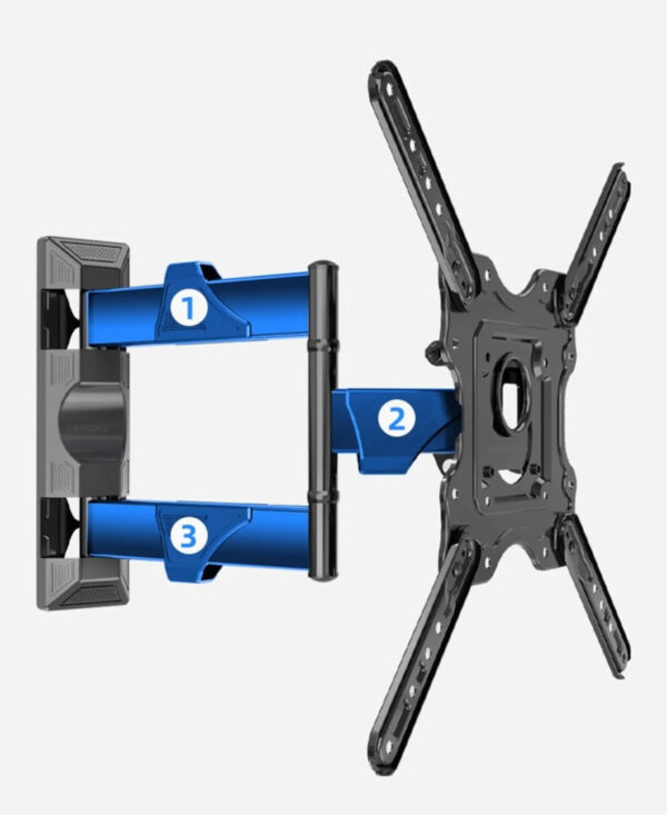 North Bayou P4 32 to 55 Inch Full Motion 3 Swing Arms Holder Frame Tilt TV Wall Mount Bracket